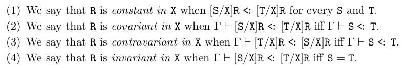 Figure 7: covariant, invariant, contravariant和constant