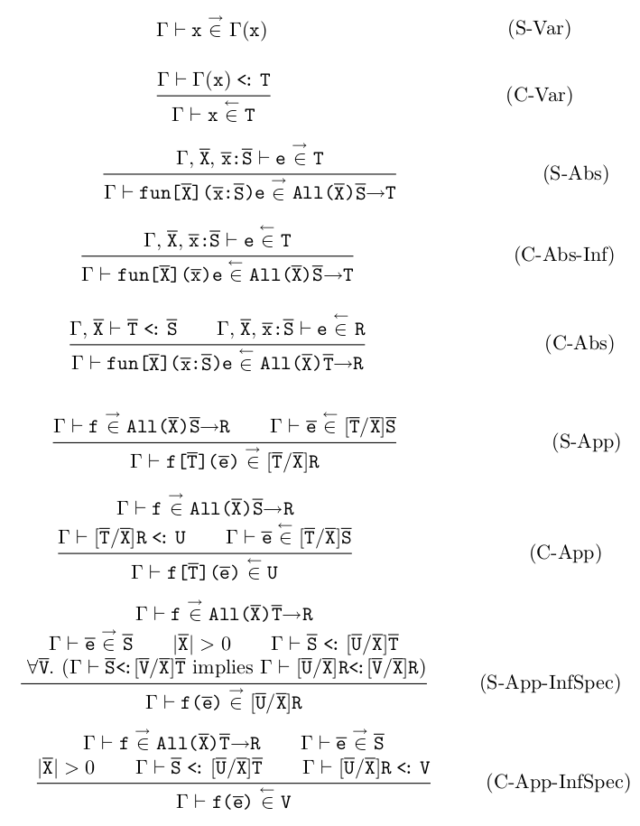 Figure 9: Bidirectional Checking的规则